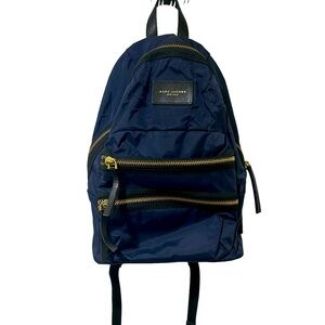 Marc Jacobs Navy and Gold Backpack